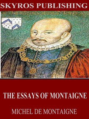 cover image of The Essays of Montaigne
